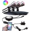 Heissner SMART LIGHTS Starter Set "WiFi" Inkl. 3 RGB Spots -Poolwelt Verkauf 00 L433 00 Set1
