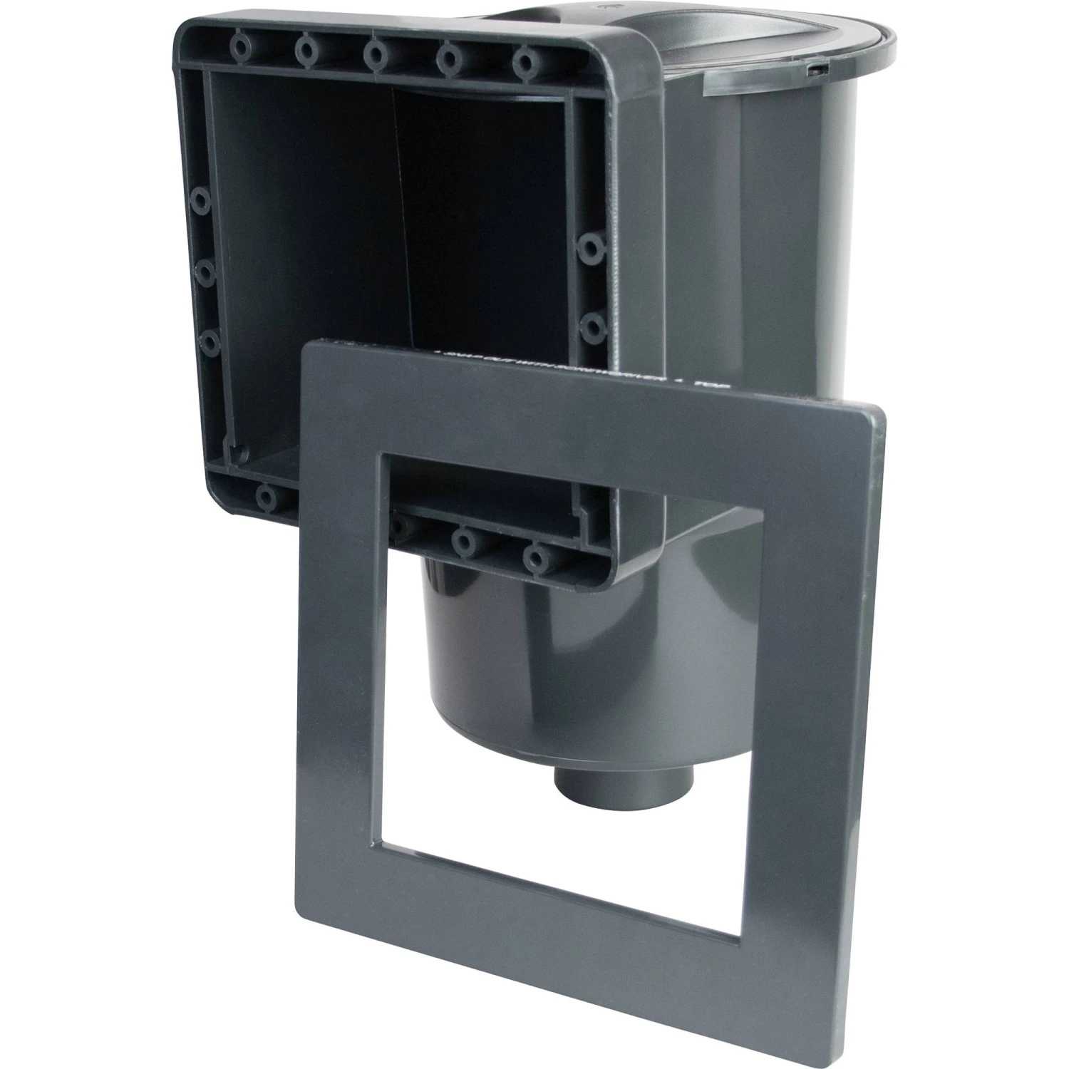 Einbauskimmer Und Rücklaufdüse (38 Mm), Anthrazit RAL 7016 4 Einbauskimmer Und Rücklaufdüse (38 Mm), Anthrazit RAL 7016 – Bild 2