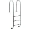 Waterman Poolleiter Edelstahl Für Tiefbecken Mit 100-120 Cm Höhe - Enge Stufen -Poolwelt Verkauf 2500810 Tiefbeckenleiter 3Stufen