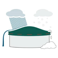 SUMMER FUN Aufblasbares Winterkissen Für Pool, Stahlwandpool, Framepool Und GFK Pool - Größe 122x122x44 Cm -Poolwelt Verkauf 2510061SF Winterkissen 7