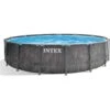 Intex Greywood Prism Frame Pool Set Rund 457 X 122 Cm (26742GN) -Poolwelt Verkauf 26742GN intex prism greywood 457 x 122 cm 01