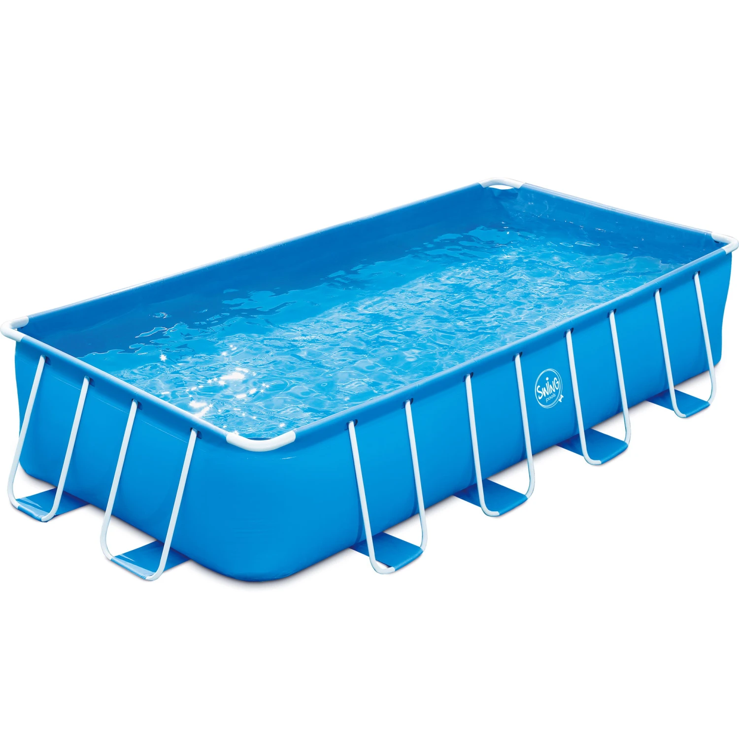 Polygroup Summer Waves Frame Pool Komplettset Blau Rechteckig 488 X 244 X 107 Cm (3000157) 4 Polygroup Summer Waves Frame Pool Komplettset Blau Rechteckig 488 X 244 X 107 Cm (3000157) – Bild 2