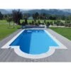 KWAD Styropor Pool De Luxe Komplettset 6,0 X 3,0 X 1,5m Mit 0,8 Mm Innenhülle Sand Inkl. Römertreppe -Poolwelt Verkauf 50122 Pool mit blauer Folie und Roemertreppe 1