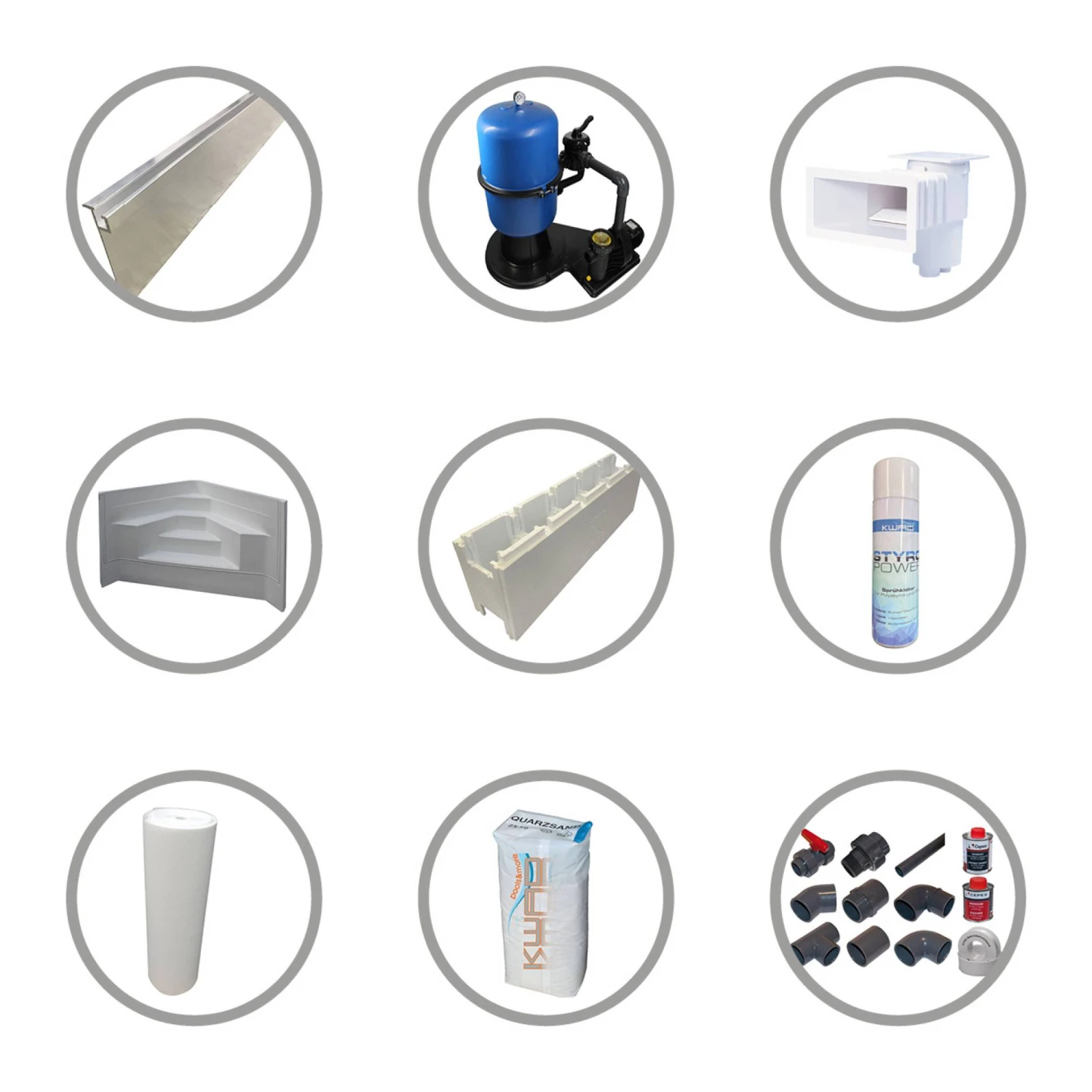 KWAD Styropor Pool De Luxe Komplettset 7,0 X 3,5 X 1,5m Mit 0,8 Mm Innenhülle Sand Inkl.Ecktreppe Rechts 6 KWAD Styropor Pool De Luxe Komplettset 7,0 X 3,5 X 1,5m Mit 0,8 Mm Innenhülle Sand Inkl.Ecktreppe Rechts – Bild 4