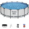 Bestway Steel Pro MAX Frame Pool Komplettset 427 X 122 Cm (Frame Pool ) -Poolwelt Verkauf 5612XGS Bestway FramePool 01