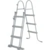 Bestway Pool-Sicherheitsleiter Für Becken Bis 107 Cm - 2x3 Stufen - Grau -Poolwelt Verkauf 58330 Sicherheitsleiter 2x3