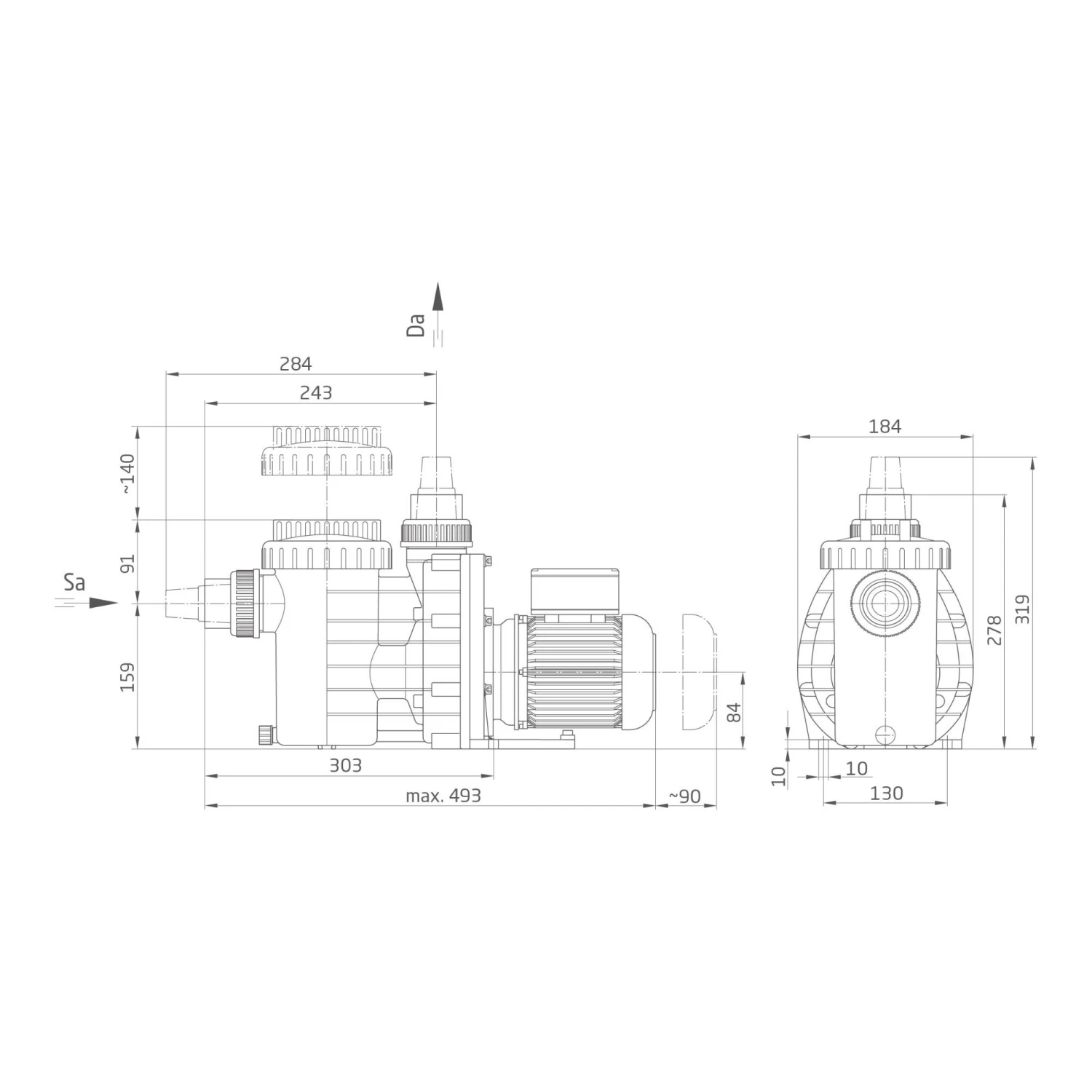 Speck Filterpumpe BADU MAGIC II/ 8, 8m³/h, 230 V 4 Speck Filterpumpe BADU MAGIC II/ 8, 8m³/h, 230 V – Bild 2