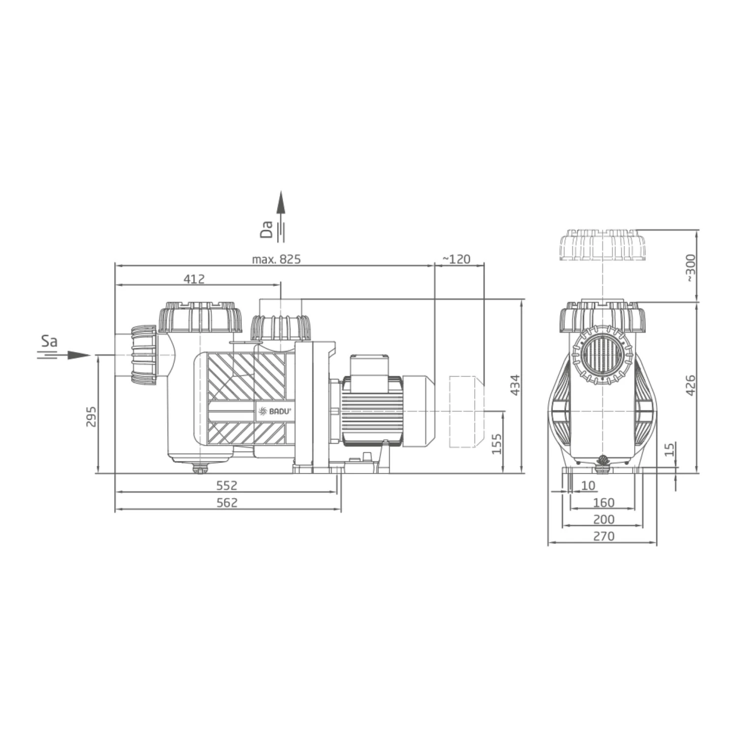 Speck Filterpumpe BADU Prime 30 D, 31 M³/h, 400/230 V 4 Speck Filterpumpe BADU Prime 30 D, 31 M³/h, 400/230 V – Bild 2