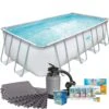 Polygroup Summer Waves Frame Pool Mit Sandfilter, Bodenschutzmatten Grau Und Starter Set Wasserpflege 1 Polygroup Summer Waves Frame Pool Mit Sandfilter, Bodenschutzmatten Grau Und Starter Set Wasserpflege -Poolwelt Verkauf BUD 3000158 Frame Pool Variante 8 k