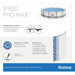 Bestway Steel Pro MAX Frame Pool Komplettset 366 X 122 Cm (56420GS) -Poolwelt Verkauf Bestway Power Steel Pro Max