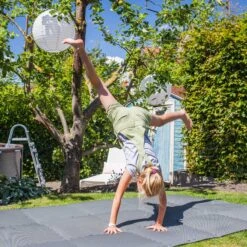 SUMMER FUN Bodenschutzmatten, Grau, 500x500x8mm (8 Stück Im Set = 2qm) -Poolwelt Verkauf Bodenschutzmatte grau stibi anwendundsvariante1