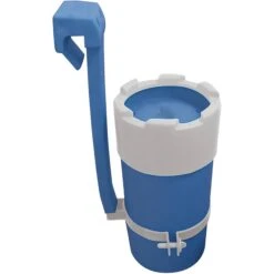 Stahlwandpool Set Rund Acapulco 450x90 Cm, Stahl 0,3 Mm Weiß, Folie 0,2 Mm Blau, Overlap -Poolwelt Verkauf Einhaengekartuschenfilter Skimmy2 3