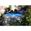 Waterman Stahlwandpool Rund Exklusiv 400x120 Cm, Stahl 0,6 Mm Weiß, Folie 0,6 Mm Blau, Einhängebiese -Poolwelt Verkauf Exklusiv Stahlwandpool 320x120 im Garten