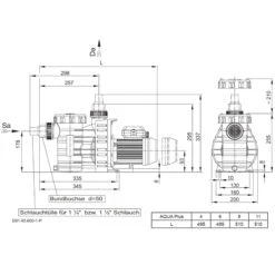 Filterpumpe Aqua Plus 8 -Poolwelt Verkauf Filterpumpe Aqua Plus 04