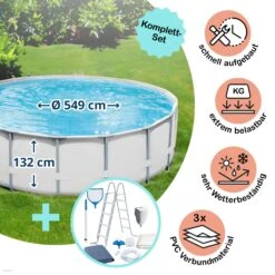 Polygroup Summer Waves Elite Frame Pool Set 549 X 132 Cm (3000120)