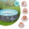 Polygroup Summer Waves Elite Frame Pool Rund - Rattan Dunkel Grau 549 X 132 Cm Solo (3000156) 2 Polygroup Summer Waves Elite Frame Pool Rund - Rattan Dunkel Grau 549 X 132 Cm Solo (3000156) -Poolwelt Verkauf Framepool 3000156 04