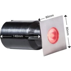 Heissner L464-00 SMART LIGHT Decklight, 3W, RGB, Edelstahl, "quadratisch -Poolwelt Verkauf L464 00 Smart Lights Decklight 3W Edelstahl heissner