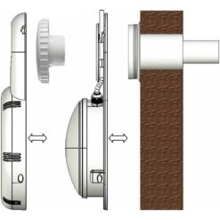 Waterman LED Beleuchtungsset Für Aufstellbecken RGB, Inkl. Fernbedienung -Poolwelt Verkauf LED Beleuchtungsset fuer Einlaufduese Einbauschema