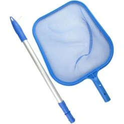 Oberflächenkescher Mit Alu-Teleskopstange (3-teilig) 1,20 M -Poolwelt Verkauf Oberflaechenkescher mit Alustange 02