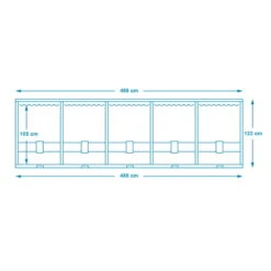 Polygroup Summer Waves Elite Frame Pool Set 488 X 122 Cm (3000121) 23 Polygroup Summer Waves Elite Frame Pool Set 488 X 122 Cm (3000121) -Poolwelt Verkauf P4001648B Abmessungen