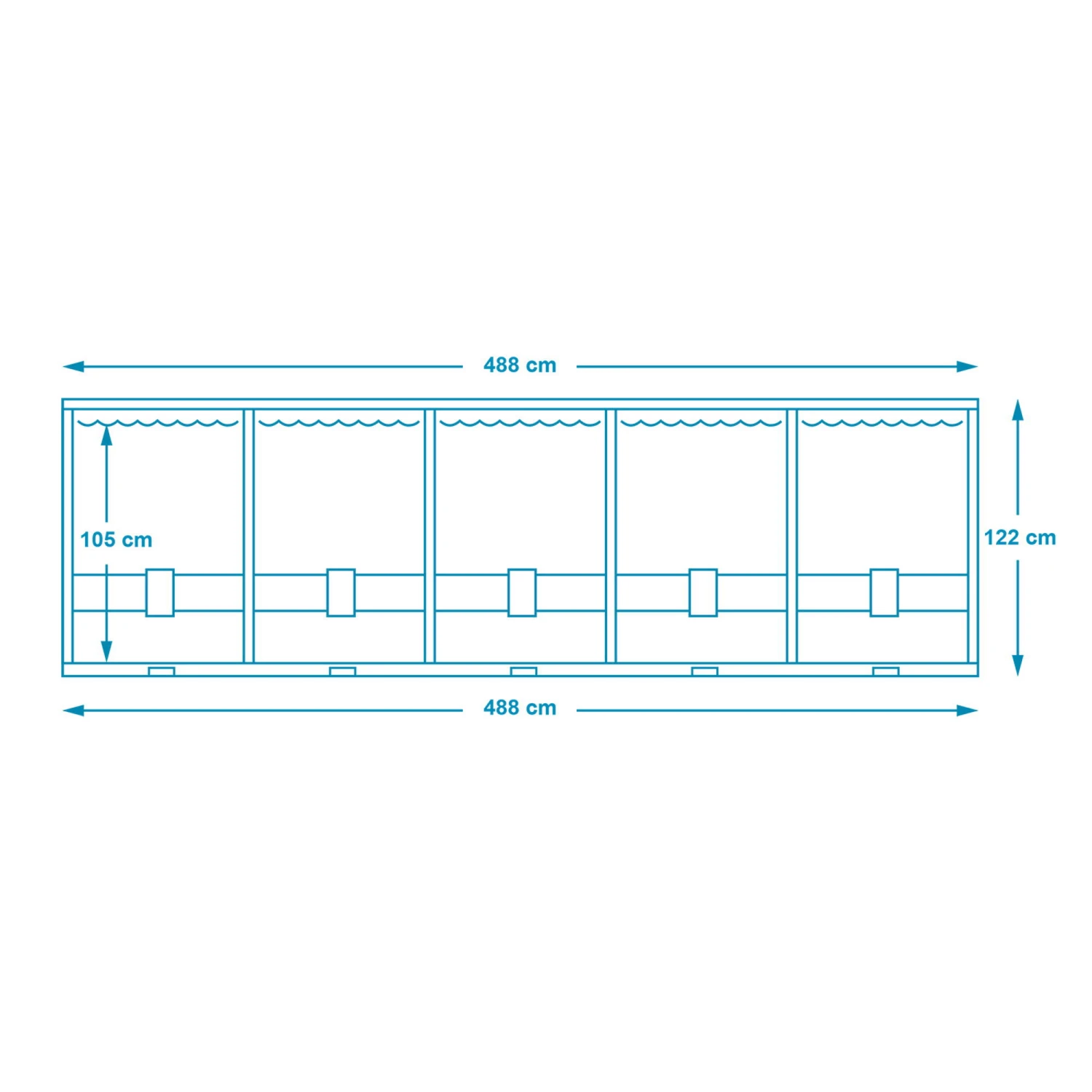 Polygroup Summer Waves Elite Frame Pool Set 488 X 122 Cm (3000121) 13 Polygroup Summer Waves Elite Frame Pool Set 488 X 122 Cm (3000121) – Bild 11