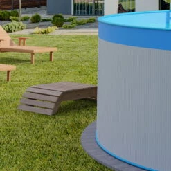 Waterman Stahlwandpool Rund 350x90 Cm, Stahl 0,3 Mm Weiß, Folie 0,2 Mm Blau, Overlap -Poolwelt Verkauf Planet Pool Stahlwandpool weiss blau overlap OS 04 1