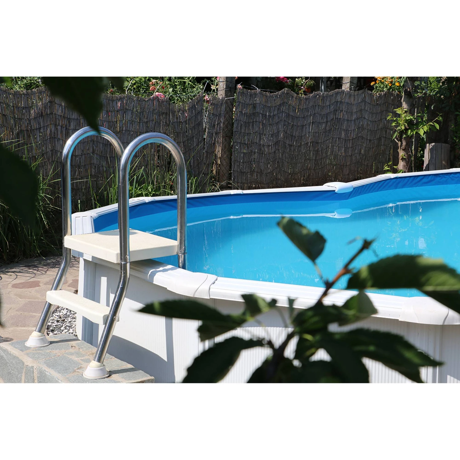 Waterman Poolleiter Edelstahl Für Halbhochbecken Mit 150 Cm Höhe 5 Waterman Poolleiter Edelstahl Für Halbhochbecken Mit 150 Cm Höhe – Bild 3