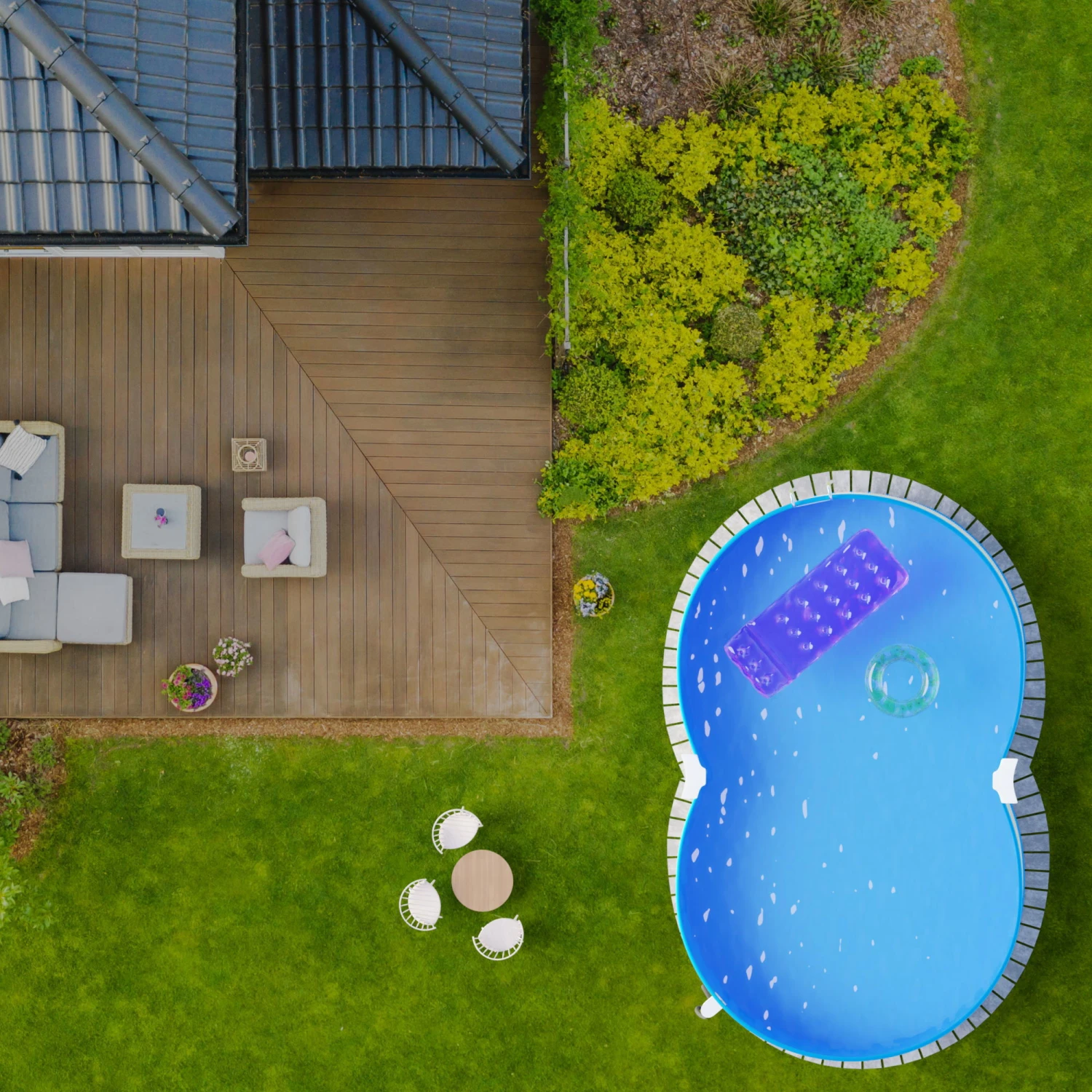 Waterman Stahlwandpool Set (6-teilig) Halbhoch Achtform 540x350x120 Cm, Stahl 0,4 Mm Weiß Folie 0,4 Mm Blau 4 Waterman Stahlwandpool Set (6-teilig) Halbhoch Achtform 540x350x120 Cm, Stahl 0,4 Mm Weiß Folie 0,4 Mm Blau – Bild 2