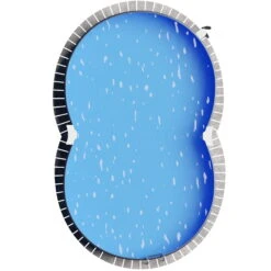 Stahlwandpool Achtform 540x350x120 Cm, Stahl 0,4 Mm Anthrazit, Folie 0,4 Mm Blau, Einhängebiese -Poolwelt Verkauf S81068MSVS S81069MSVS S81073MSVS Stahlwandbecken Achtform Athrazit Blau 09 2