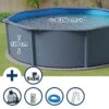 GRE Stahlwandpool Set (5-teilig) Hoch Rund Classic 360 X 120 Cm, Stahl 0,45mm Anthrazit Folie 0,3mm Blau 2 GRE Stahlwandpool Set (5-teilig) Hoch Rund Classic 360 X 120 Cm, Stahl 0,45mm Anthrazit Folie 0,3mm Blau -Poolwelt Verkauf SETR350GVS Stahlwandpool Set Rund 350x120cm k