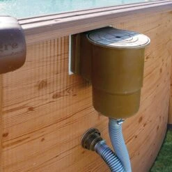 Waterman Einbauskimmer Standard Braun Inklusive Einlaufdüse -Poolwelt Verkauf Skimmer Holzimitat eingebaut