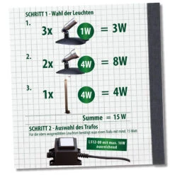 Heissner L477-00 Teichufer Und Poolrand Lampe 3 Watt Weiß -Poolwelt Verkauf SmartLights Berechnung Trafo 01