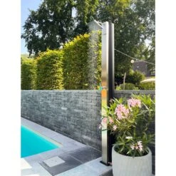 Waterman Solardusche Edelstahl Inox 60 L Gartendusche -Poolwelt Verkauf inox lifestyle 1