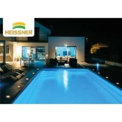 Heissner L464-00 SMART LIGHT Decklight, 3W, RGB, Edelstahl, "quadratisch -Poolwelt Verkauf stibi bodeneinbauleuchten w